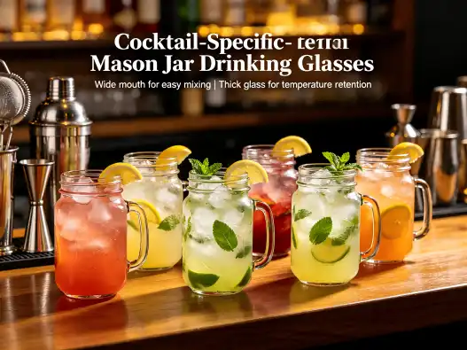 Where Can I Find Mason Jar Drinking Glasses Designed Specifically for Cocktails And Mixology?
